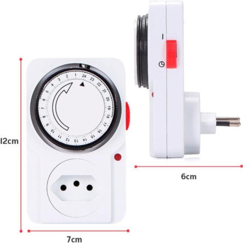 Temporizador Timer Anal gico Bivolt Programador Tomada Para Bomba